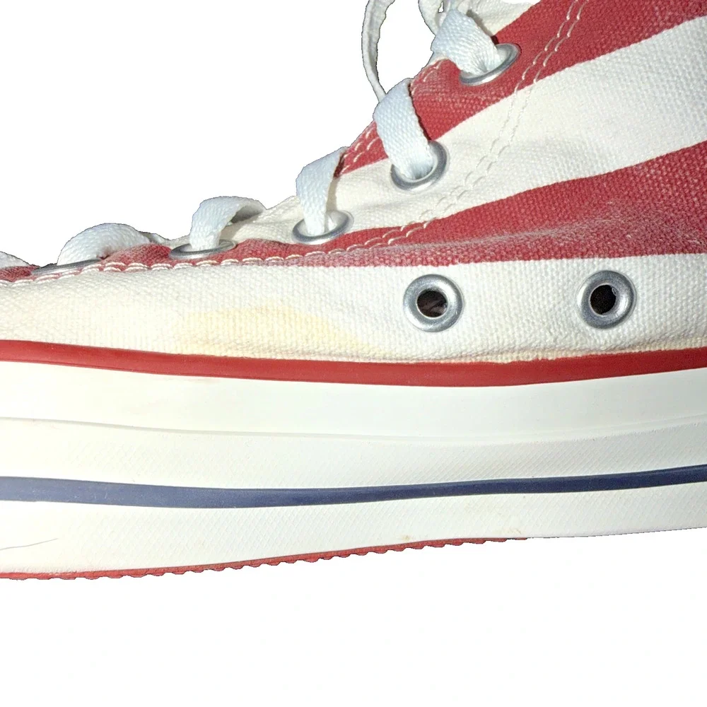 Converse American Flag Chuck Taylor High Tops Men 10 Women 12